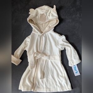 CARTER'S Hooded Baby Tied Robe 0-9M NWT